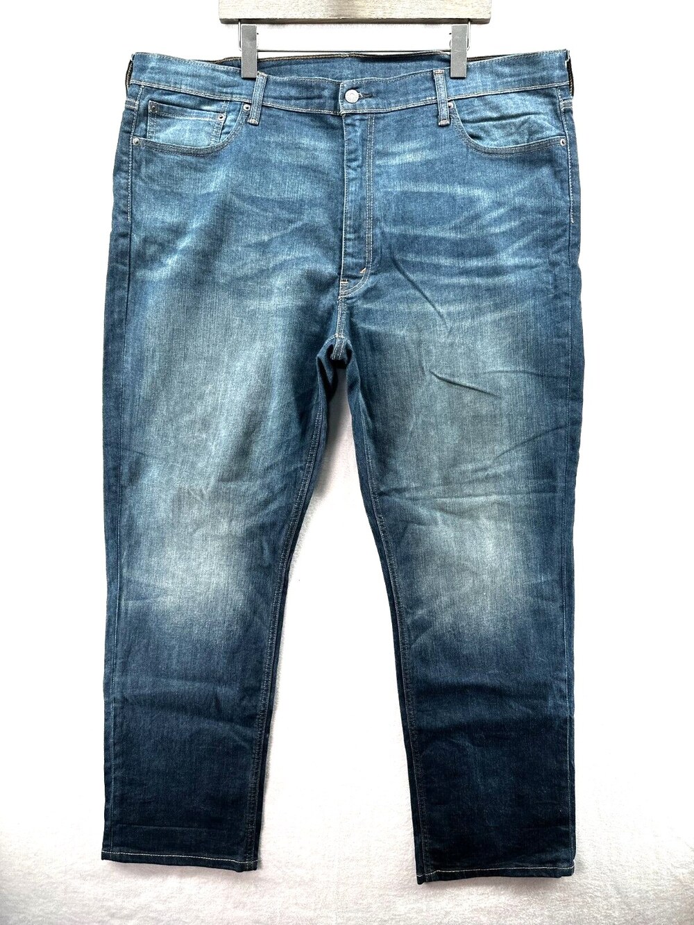 Levi's 505 Jeans Men's 40x30 Blue Straight Faded Wash Cotton Regular Fit